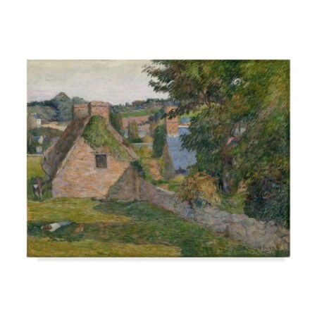 Trademark Fine Art Paul Gauguin 'The Field Of Deroutlollichon' Canvas Art, 24x32 BL01889-C2432GG